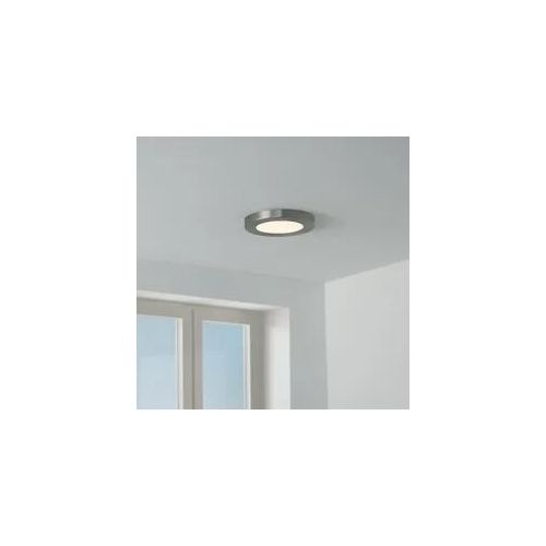 CCT LED Ein-Aufbaustrahler rund silber 3000/4000/6000K silberfarbiger Abdeckring...