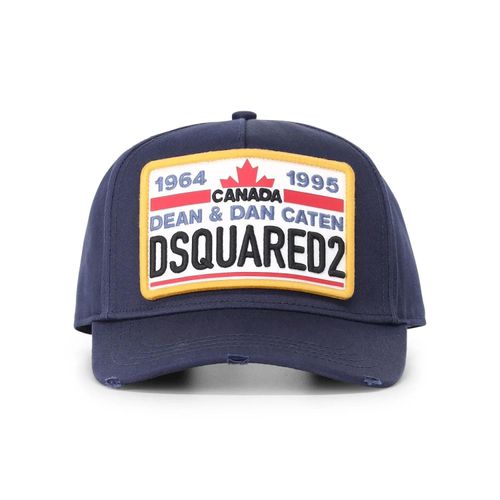 Dsquared2 Caps & Mützen - Cap mit Logo-Stickerei - Gr. ONE SIZE - in Blau - für Damen Image