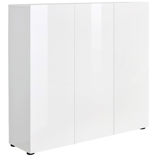 Schuhschrank , Weiß , Holzwerkstoff , 10 Fächer , 120x115x34 cm , Typenauswahl, Beimöbel erhältlich , Garderobe, Schuhaufbewahrung, Schuhschränke
