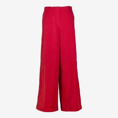Rote Wide Leg Hose