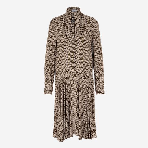 Mehrfarbiges gemustertes Midikleid