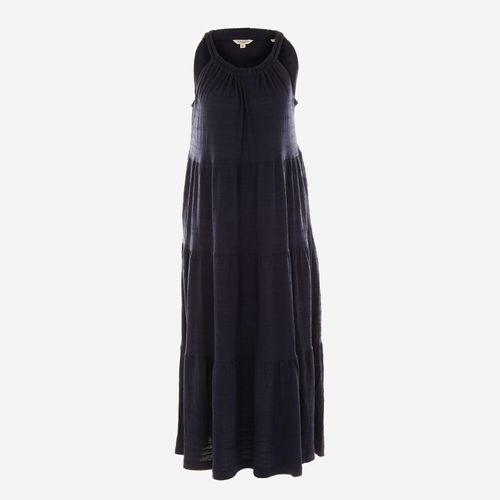 Dunkelblaues Maxikleid