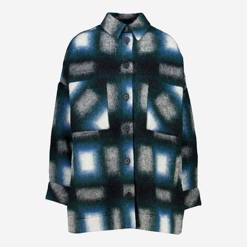 Mehrfarbiges Shacket aus Wollmischung