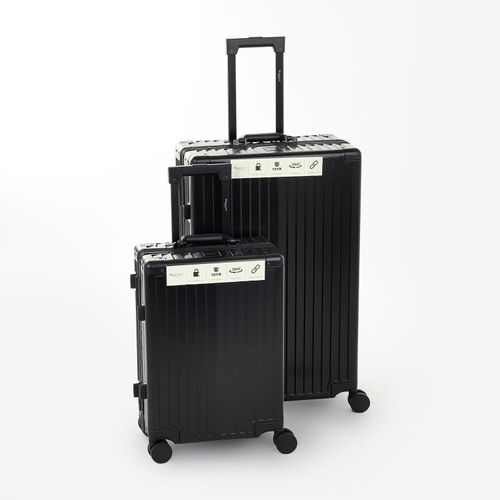 Kleiner schwarzer Hartschalenkoffer aus Aluminium Image