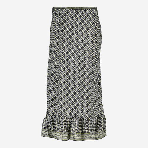 Mehrfarbiger gemustertesr Midirock