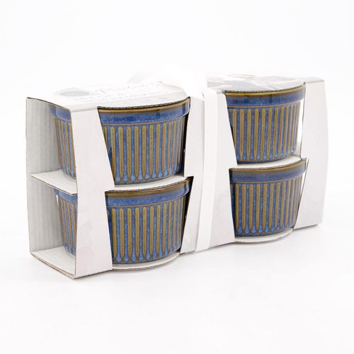 4er-Pack blaue Ofengeschirre 11cm