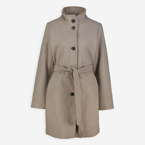 Beiger Bycilia Trenchcoat mit Stehkragen