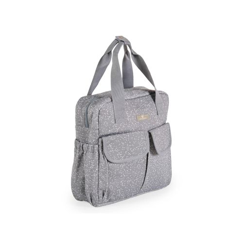 Cangaroo Wickeltasche Mivida Clips Wickelunterlage Reißverschluss Schultergurte grau