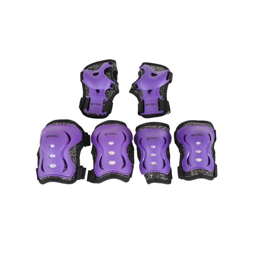 Byox Schutzausrüstung Sparkle Verschlussband Knie- Hand- und Ellenbogenschützer Gr. M