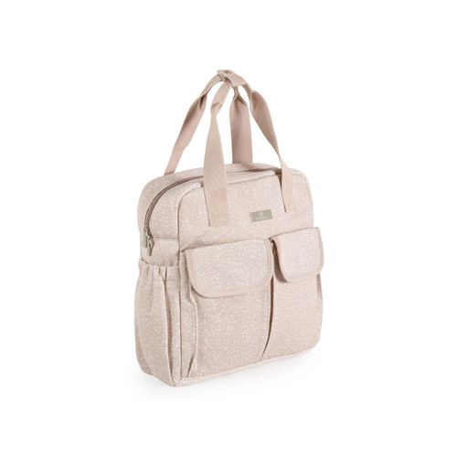 Cangaroo Wickeltasche Mivida Clips Wickelunterlage Reißverschluss Schultergurte beige