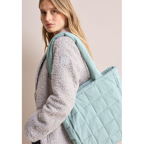Shopper CECIL, Damen, light strong mint, Nylon, Taschen, lässig umgeschlagen
