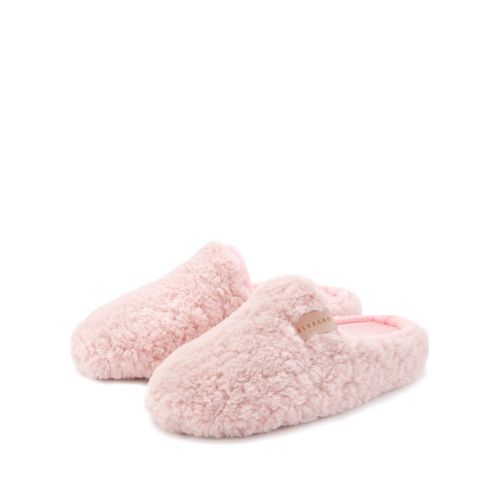 Hausschuh ELBSAND, Damen, Gr. 37, rosé, Obermaterial: 100% Polyester. Decksohle: 100% Polyester. Futter: 100% Polyester. Laufsohle: 100% Synthetik, Fellimitat, unifarben, Schuhe, Pantolette, Pantoffel, Mule, Sandale, kuscheliges Fellimitat