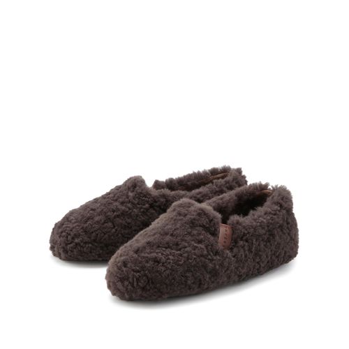 Hausschuh ELBSAND, Damen, Gr. 38, braun, Obermaterial: 100% Polyester. Decksohle: 100% Polyester. Futter: 100% Polyester. Laufsohle: 100% Synthetik, unifarben, Schuhe, mit kuscheligem Fellimitat, Pantolette, Pantoffel, Hüttenschuh