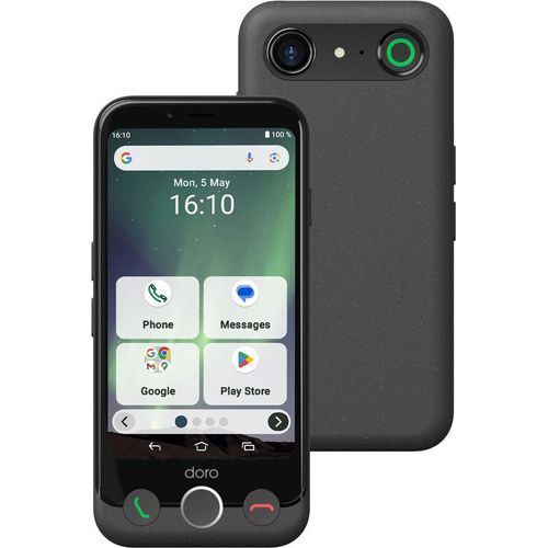 Doro Aurora A10 Seniorensmartphone graphit - Smartphone - 64 GB