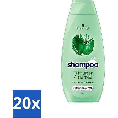 Schwarzkopf - Shampoo - 7 Kräuter - Normales bis fettiges Haar - 400 ml - Vorteilspack - 20 Stücke