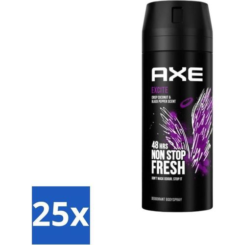Axe Deodorant Body Spray Excite 150 ml - Vorteilspack - 25 Stücke