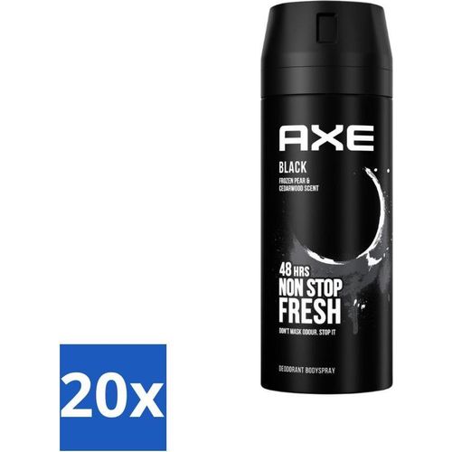 Axe Deodorant Bodyspray Schwarz 150 ml - Vorteilspack - 20 Stücke