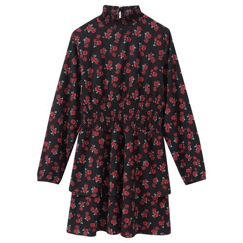 Mädchen Kleid mit Rosen-Muster