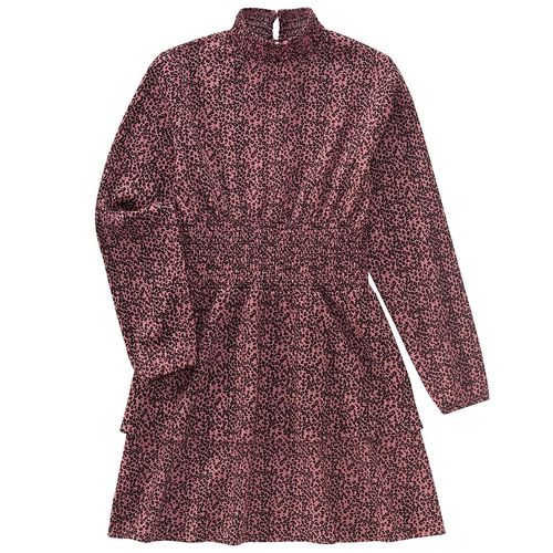 Mädchen Kleid mit Leo-Muster