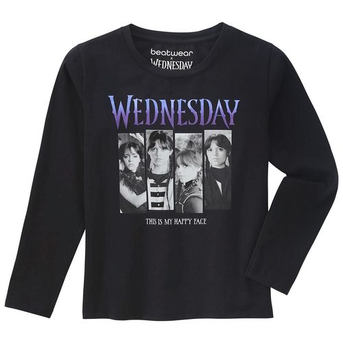 WEDNESDAY Langarmshirt mit großem Print