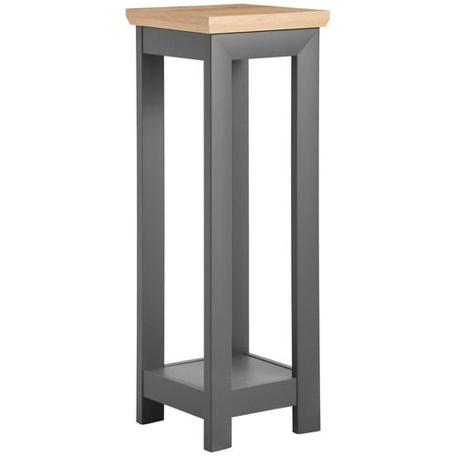 Hom`in Blumenständer , Anthrazit, Eiche Artisan , Holzwerkstoff , 30x85x30 cm , Wohnzimmer, Wohnzimmertische, Blumenständer