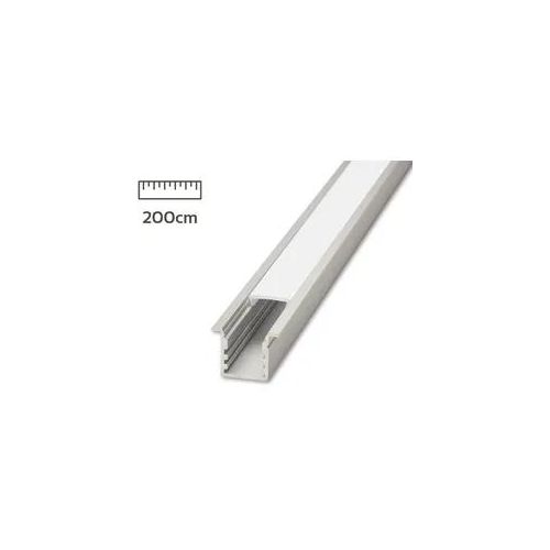 LED Fugen-Profil eloxiert 20 x 15mm opal 200cm