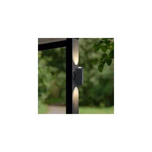 Aussenstahler Venezia UP & DOWN Mini 6W IP65 2700K - Form: eckig - Farbe: schwar...