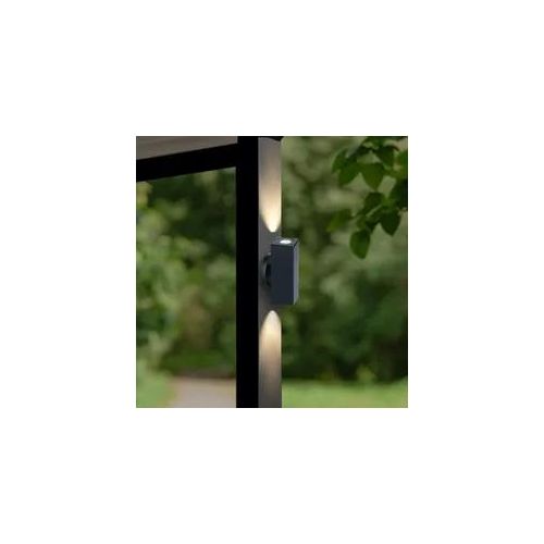 Aussenstahler Venezia UP & DOWN Mini 6W IP65 2700K - Form: eckig - Farbe: anthra...