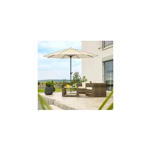 Sonnenschirm SCHNEIDER SCHIRME "Adria", beige (natur), Obermaterial: 100% Polyester, Standschirme, ohne Schirmständer