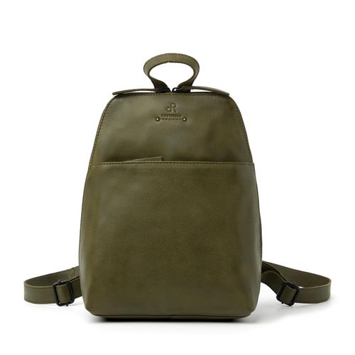 Rucksack von dR Amsterdam | Rucksack Leder Damen | Ledertasche | Lederrucksack | Lederrucksack Damen | Lederrucksack Damen | Lederrucksack Tampa - 933690 Olive