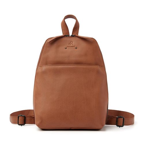 Rucksack von dR Amsterdam | Rucksack Leder Damen | Ledertasche | Lederrucksack | Lederrucksack Damen | Lederrucksack Damen | Lederrucksack Tampa - 933690 Camel
