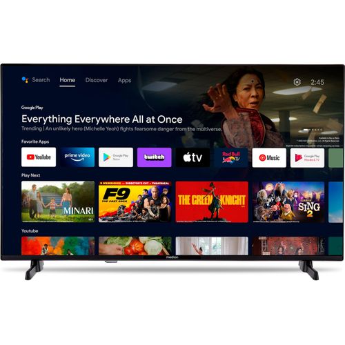 MEDION 80 cm (32 Zoll) Full HD Fernseher (Android TV, Smart TV, HDR, Prime Video, PVR, Bluetooth, MD 832100)