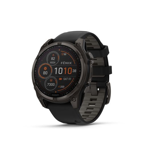 Garmin Sportuhr Fenix 8 Solar Sapphire Schwarz