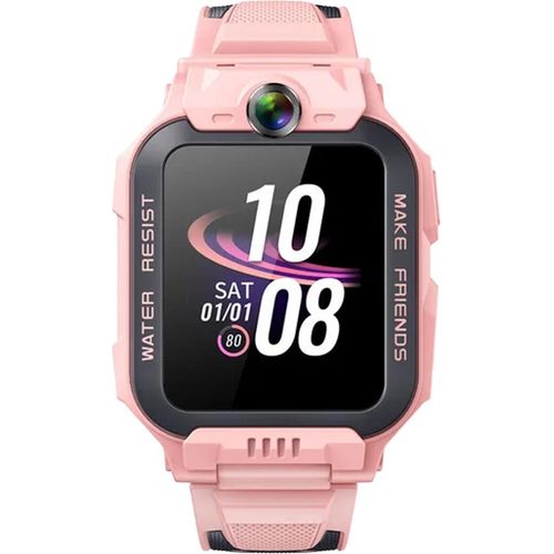 Watch Phone Z7 in Rosa mit Silikonarmband