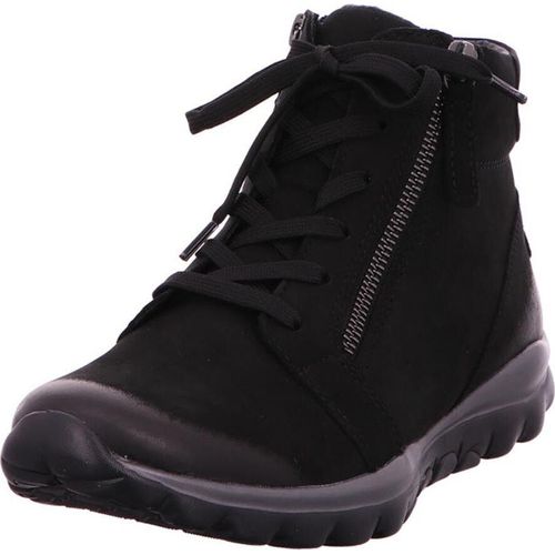 Gabor Damen Schnürstiefeletten, Frauen Stiefeletten,uebergangsstiefel,schnürboots,Winterstiefeletten,Winterschuhe,schwarz (Mel.),40.5 EU / 7 UK