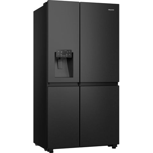 Hisense RS818N4IFD Side by Side Kühlschrank, Eis-Wasserspender; mit Wasseranschluss dark inox, 20013220