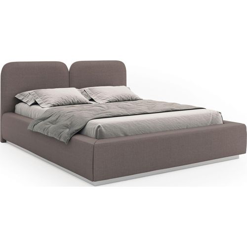 Selsey Comoves – Polsterbett 180x200 mit Chenillebezug und LED, Braun Image