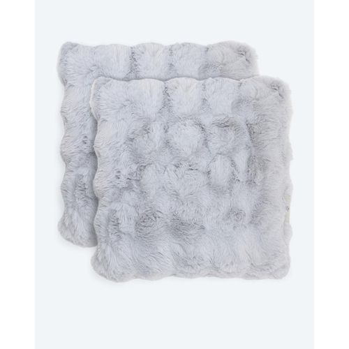 Kissen Kaninchenfell-Optik, 2tlg.