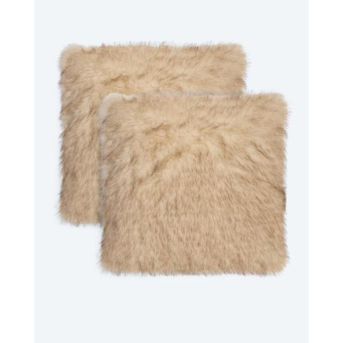 Kissen in Fuchsfell-Optik, 2tlg.