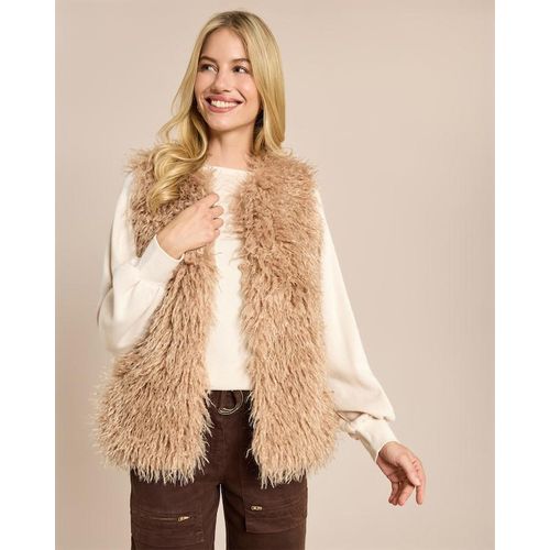 Weste mit Fake Fur