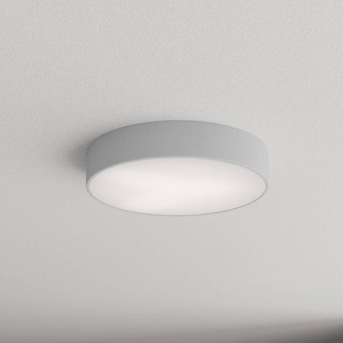 Deckenlampe Cleo 400, grau, Sensor, IP54, Ø 40 cm, Metall