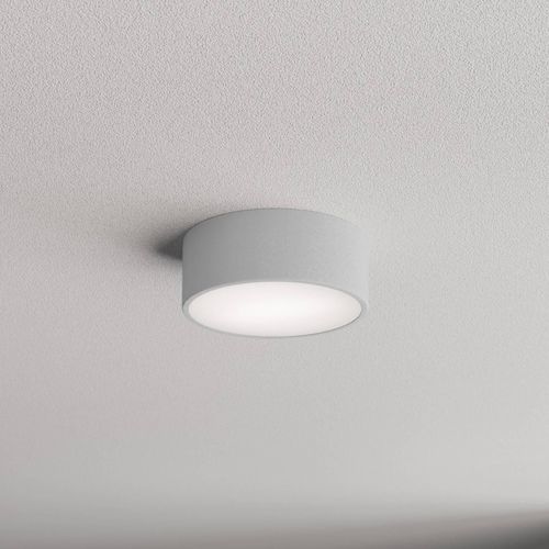 Deckenlampe Cleo 200, grau, Sensor, IP54, Ø 20 cm, Metall