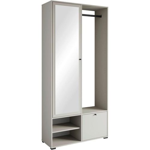 Garderobe Dino , Beige, Kaschmir , Holzwerkstoff , 90x190x33 cm , FSC , Garderobe, Garderoben-Sets & Serien
