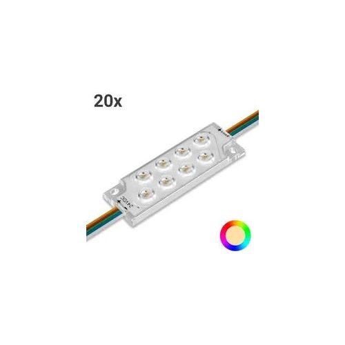 LED Modul RGBW DC24V RGB+3000K 3W IP68 (20 Stück VPE)