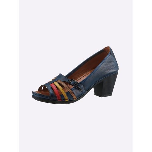 Pumps GEMINI, Damen, Gr. 36, blau (dunkelblau), Glattleder, Sportlich, Schuhe