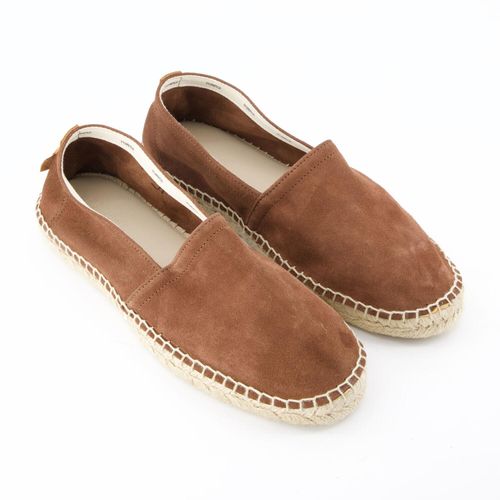 Braune Espadrilles aus Wildleder