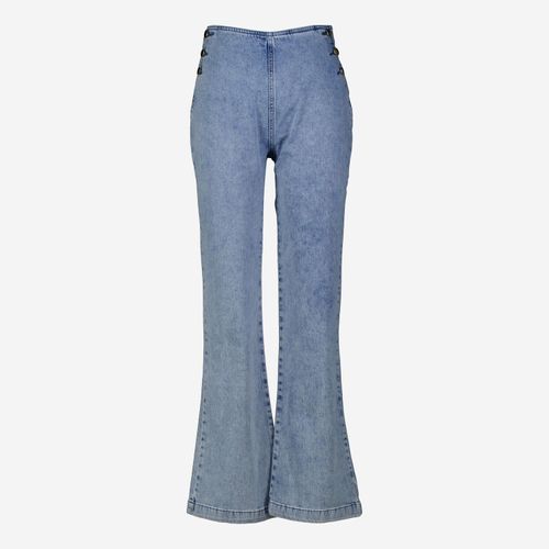 Blaue Bootcut Jeans