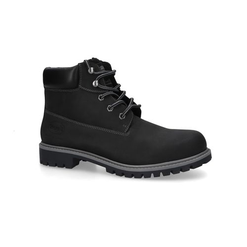 Winterboots DOCKERS BY GERLI, Herren, Gr. 44, schwarz, Leder, Schuhe, Winterboots, Workerboots mit Profilsohle
