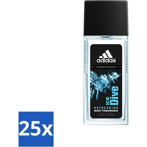 Adidas - Ice Dive - Körperspray - Erfrischend - 75 ml - Vorteilspack - 25 Stücke