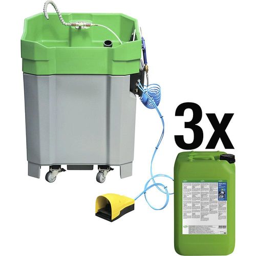 Bio-Circle Teilereiniger PROLAQ Compact Set, mit 3 x 20 l PROLAQ L 400, für Lackierwerkzeuge